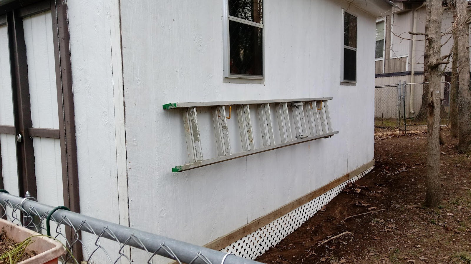 Siding after cleaning